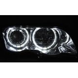 Koplampen | BMW | 3-serie 98-01 4d sed. E46 / 3-serie touring 99-01 5d sta. E46 | LED Angel Eyes chroom