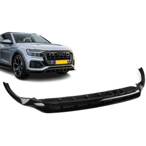 Frontspoiler | Audi | Q8 18- 5d suv | S-Line Look | 4-delig | glanzend zwart
