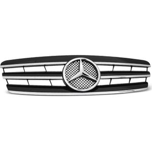 Grill | Mercedes-Benz | C-klasse 00-07 4d sed. / C-klasse Combi 01-07 5d sta. | W203 | CL-Style | ABS Kunststof chroom en zwart Glanzend | Tuning-Tec