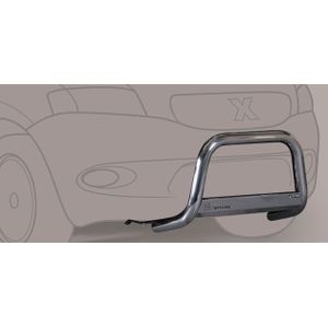 Pushbar | Mitsubishi | Pajero Pinin 00-04 3d suv. / Pajero Pinin Long Body 01-05 5d suv. | rvs zilver Medium Bar RVS