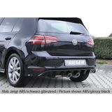 Rieger diffuser | VW Golf 7 VII R-Line 2013-2017 | ABS | Dubbele uitlaat midden