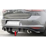 Rieger diffuser | VW Golf 7 GTI tot facelift | ABS | hoogglans zwart