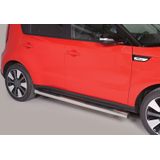 Side Bars | Kia | Soul 14- 5d hat. | RVS rvs zilver Grand Pedana