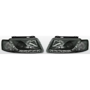 Koplampen LED DRL | Volkswagen Passat 3B 1997-2000 | zwart