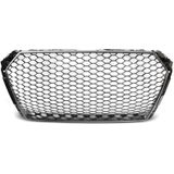 Grill | Audi | A4 15- 4d sed. / A4 Avant 2015-2019 5d sta. | B9 | RS-Style | ABS Kunststof zilver en zwart Mat en glanzend (combinatie)