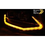 Koplampen | Volkswagen | Multivan 15-19 5d bus. / Transporter Kombi 15-19 4d bus. | T6 | LED | Tube Light | REAL DRL | Dynamic Turn Signal | zwart