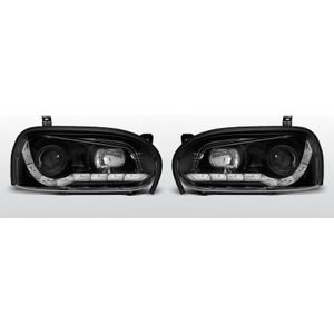 Koplampen Devil Eyes | Volkswagen Golf 3 1991-1997 | zwart