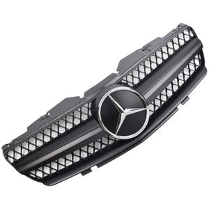 Grill | Mercedes-Benz SL-Klasse R230 2001-2006 | AMG - Look | stuk mat abs | | zwartchroom