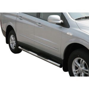 Side Bars | Ssangyong | Actyon Sports 07-09 4d pic. | rvs zilver Grand Pedana RVS