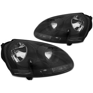 Koplampen | Volkswagen | Golf 03-08 3d hat. / Golf 03-08 5d hat. / Golf Variant 07-09 5d sta. | zwart 200076001