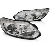 Koplampen | Ford | Focus 11-14 4d sed. / Focus 11-14 5d hat. / Focus Wagon 11-14 5d sta. | MK3 | pre-facelift | LED | chroom