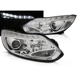 Koplampen | Ford | Focus 11-14 4d sed. / Focus 11-14 5d hat. / Focus Wagon 11-14 5d sta. | MK3 | pre-facelift | LED | chroom