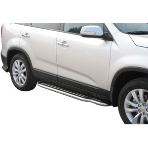 Side Bars | Kia | Sorento 09-12 5d suv. | RVS rvs zilver Pedana