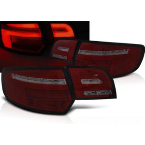 Achterlichten | Audi | A3 Sportback 08-13 5d hat. | type 8P | LED | Dynamic Turn Signal | LED BAR rood en smoke