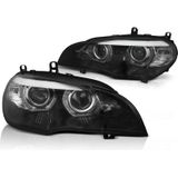 Koplampen | BMW | X5 07-10 5d suv. E70 / X5 10-13 5d suv. E70 LCI | OEM XENON | 3D LED Angel Eyes | REAL DRL | LED Projector | met AFS