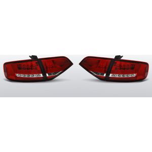 Achterlichten Audi A4 B8 Sedan 2008-2011 | LED-BAR | rood / wit