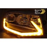 Koplampen | Volkswagen | Multivan 15-19 5d bus. / Transporter Kombi 15-19 4d bus. | T6 | LED | Tube Light | REAL DRL | Dynamic Turn Signal | chroom