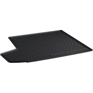 Rubber kofferbakmat | Skoda | Octavia Combi 13-17 5d sta. / Octavia Combi 17-20 5d sta. | type 5E | hoge variabele laadvloer | zwart | Gledring