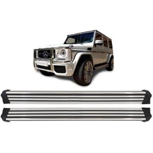 Running boards | Mercedes-Benz | G-klasse Stationwagon Lang 1990-2012 5d suv / G-klasse 2012-2018 5d suv | W463 | Treeplanken