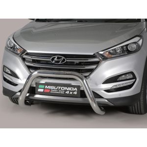 Pushbar | Hyundai | Tucson 15-18 5d suv. | RVS rvs zilver Super Bar CE-keur