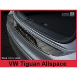 Achterbumperbeschermer | Volkswagen | Tiguan 16- 5d suv. / Tiguan Allspace 17- 5d suv. | RVS zwart