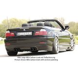 Rieger achteraanzetstuk Sport-Look | 3-Serie E46: 02.02- (vanaf Facelift) - Coupé, Cabrio | stuk carbonlook abs | Rieger Tuning