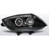 Koplampen Angel Eyes | BMW Z4 E85 Roadster / E86 Coupé 2002-2008 | met verstelmotor | zwart