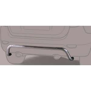 Rear Bar | Mitsubishi | Pajero Pinin 00-04 3d suv. | zwart Rear Bar RVS