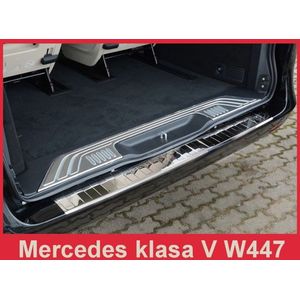 Achterbumperbeschermer | Mercedes V-Klasse 2014- | korte versie | MIRROR