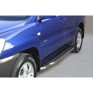 Side Bars | Kia | Sportage 04-07 5d suv. / Sportage 07-08 5d suv. | RVS rvs zilver Pedana