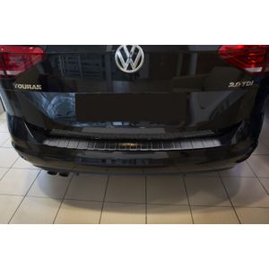 Achterbumperbeschermer | Volkswagen Touran III 2015- | RVS zwart