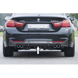Rieger diffuser | BMW 4-Serie F32 / F33 / F36 2013- | ABS | duplex uitlaat dubbel | Carbon-look
