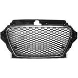 Grill | Audi | A3 12-16 3d hat. / A3 Sportback 13-16 5d hat. | 8V | RS3-Style | ABS Kunststof chroom en zwart Glanzend