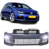 Voorbumper VW Golf 6 in R20-Look incl grillen LED PP