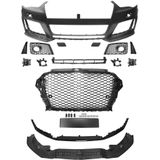 Voorbumper | Audi | A3 12-16 3d hat. / A3 Sportback 13-16 5d hat. | RS3-Look | zwarte grill | m PDC | 02