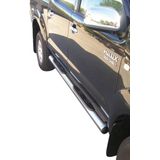 Side Bars | Toyota | Hilux D.C. 06-12 4d pic. / Hilux D.C. 12-16 4d pic. | rvs zilver Grand Pedana RVS