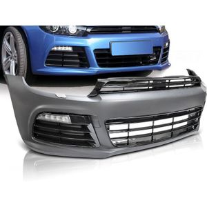 Voorbumper | Volkswagen Scirocco 2008-2014 | R-Look | ABS kunststof | met LED Dagrijlichten met knipperlicht