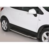 Side Bars | Opel | Mokka 12-16 5d suv. / Mokka X 16- 5d suv. | rvs zilver Pedana RVS