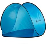 Springos Strandtent | Pop-Up Strandtent | UV Filter | Inclusief Draagtas | 120 x 150 x 110 cm | Blauw