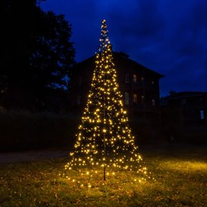 Galaxy LED Kerstboom - Vlaggenmast Verlichting - Inclusief Mast - 4 Meter - Warm wit - 640 LED