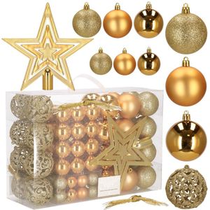 Kerstballen | 100 Stuks | Goud Tinten