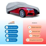 CarPassion Perfect Autohoes - Beschermhoes - Waterdicht & Vorstbestendig - Maat M - Grijs - 385 x 137 x 150 cm