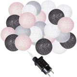 Fairy Lights | 6 m | 30 LED | Grijs/Roze/Wit/Zwart