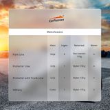 CarPassion Pure Motorhoes - Beschermhoes - Waterdicht & Vorstbestendig - Maat S - Grijs - 205 x 120 cm
