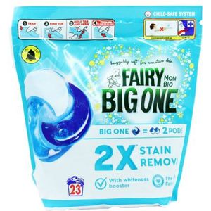 Fairy Non Bio The Big One Sensitive Skin Waspods – 23 stuks