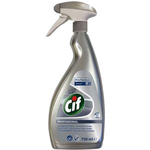 Cif Roestvrij Staal Spuit- & Glasreiniger - 750ml