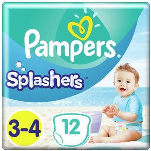Pampers Zwemluiers Splashers Str 3-4 (6-11 kg) - 12 STUKS