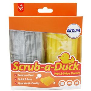 Airpure Scrub-a-Duck Duster Wet & Wip Doekjes - 2 stuks