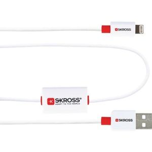 Skross Buzz Chargeân Sync Alarm USB-A 2.0 naar Lightning - 1 m