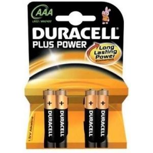 Duracell 4xAAA Alkaline Batterijen